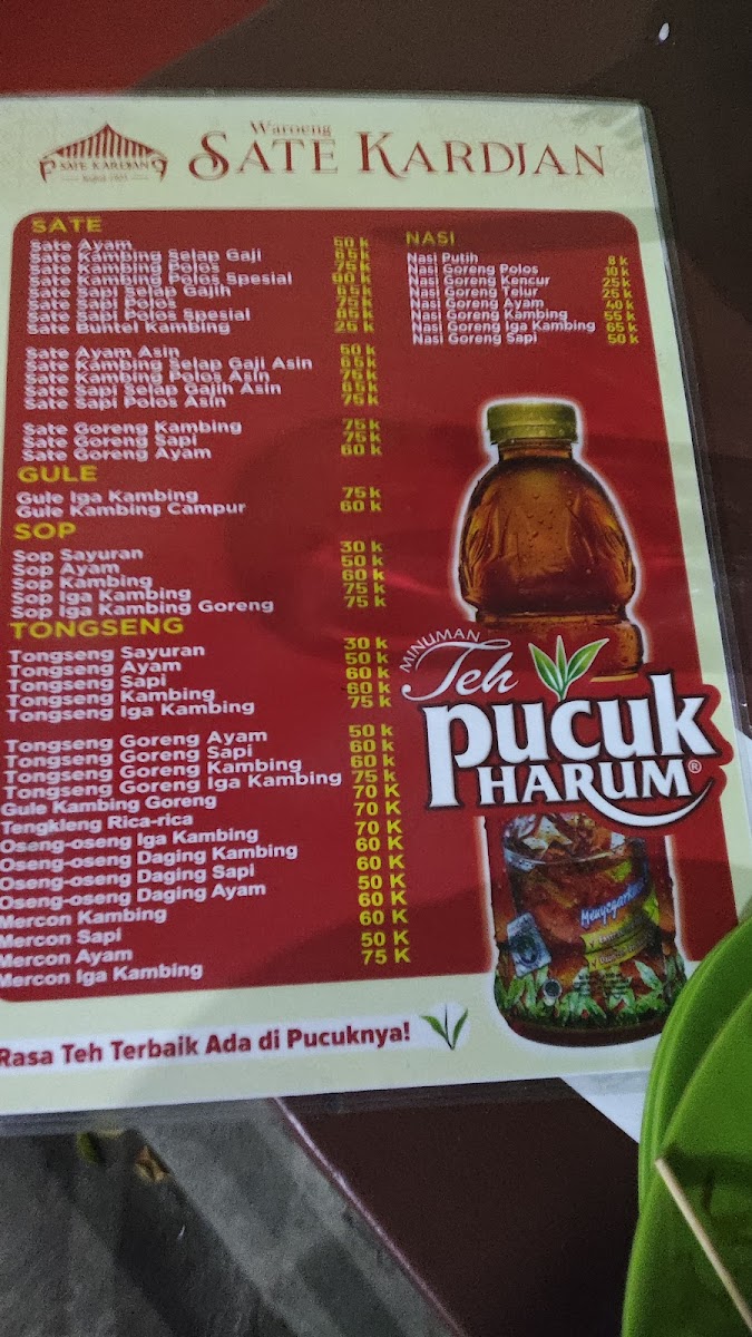 Waroeng Sate Kardjan Menu - Image 4