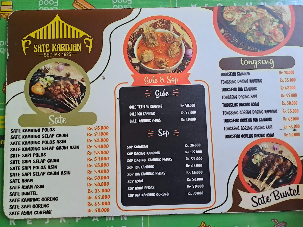 Waroeng Sate Kardjan Menu - Image 5